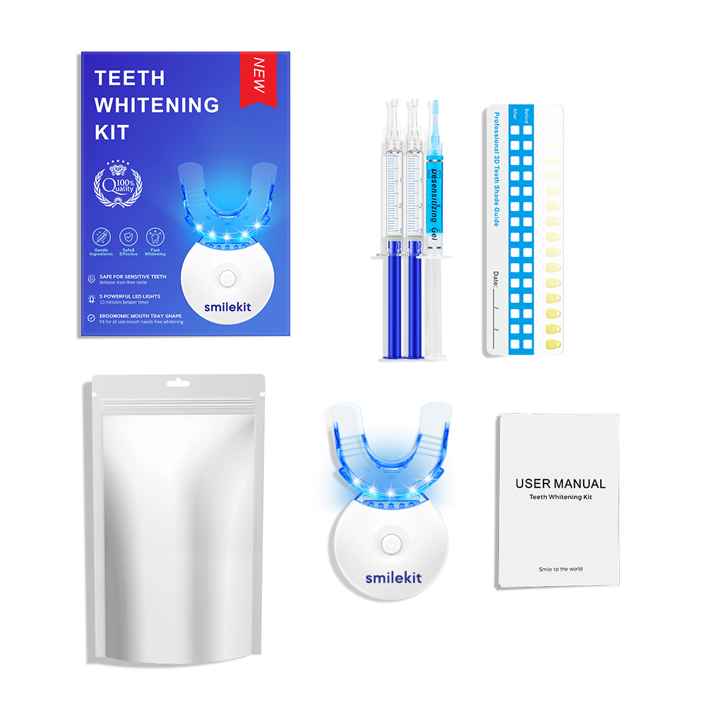 Teeth Whitening Kit At Home - Zestaw do wybielania zębów - 5-krotny