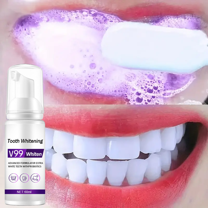 Teeth Whitening Mousse - Mousse V99 Pasta do zębów Czyszczenie