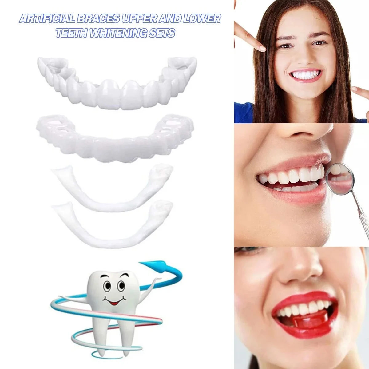 Teeth Whitening For Braces - Okładziny na zęby Wybielanie zębów Protezy