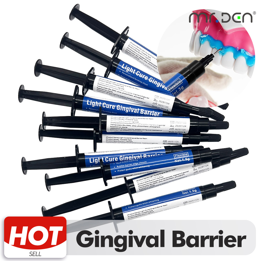 Teeth Whitening Gingival Barrier - Ochrona dziąseł dentystyczna Niebieska bariera Żywica