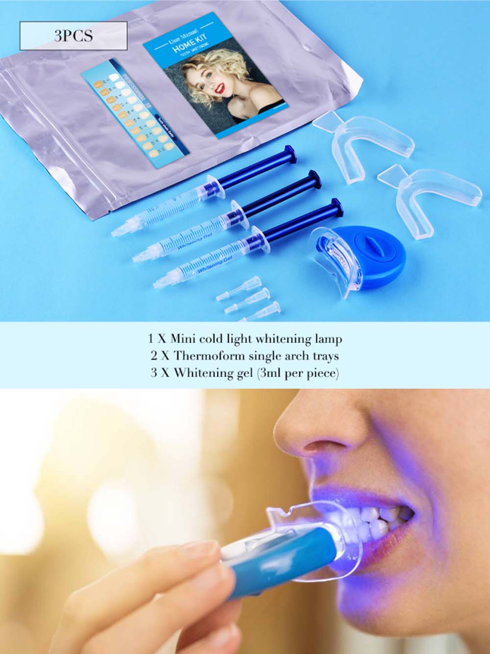 Teeth Whitening Gels - Najwyższej jakości zestaw żelowy do wybielania