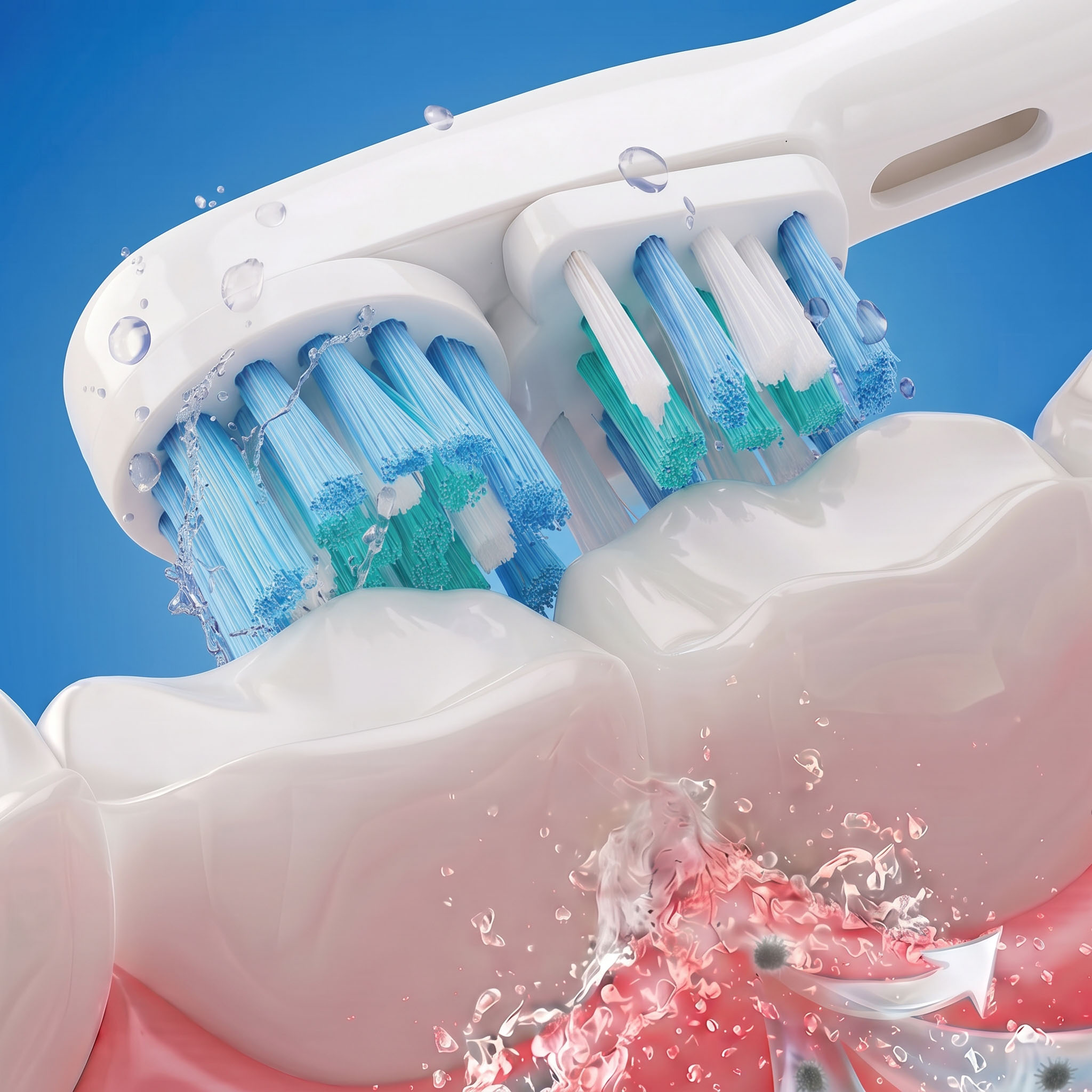 Teeth Whitening Machine Professional - 4/8/12/16 szt. wymiennych głowic szczoteczek do