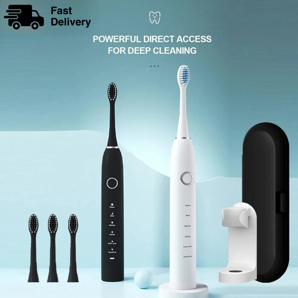 Teeth Whitening Procedure - KLXKLX Soniczna Elektryczna Szczoteczka do Zębów