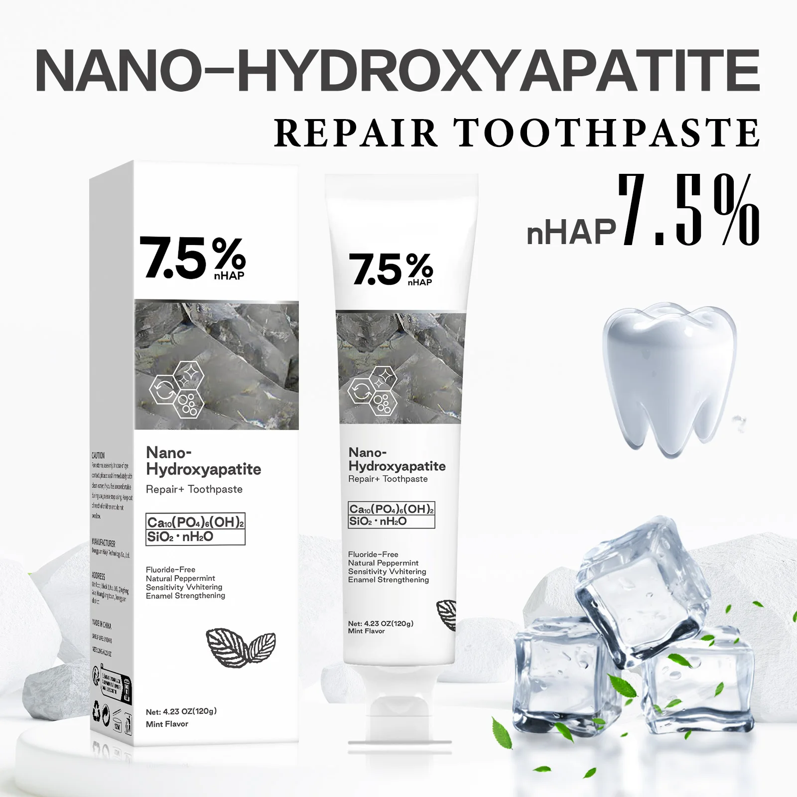 Hydroxyapatite Toothpaste - 120g Pasta do zębów z nano-hydroksiapatytu