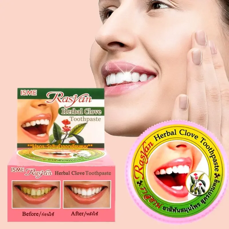 Teeth Whitening Procedure - Tajski proszek do zębów z goździkiem