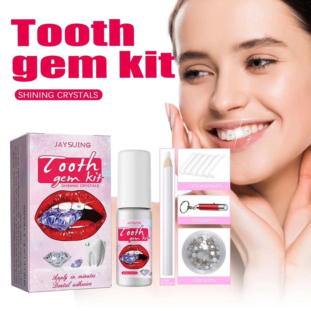 Teeth Whitening Kit At Home - DIY zestaw klejnotów do zębów z