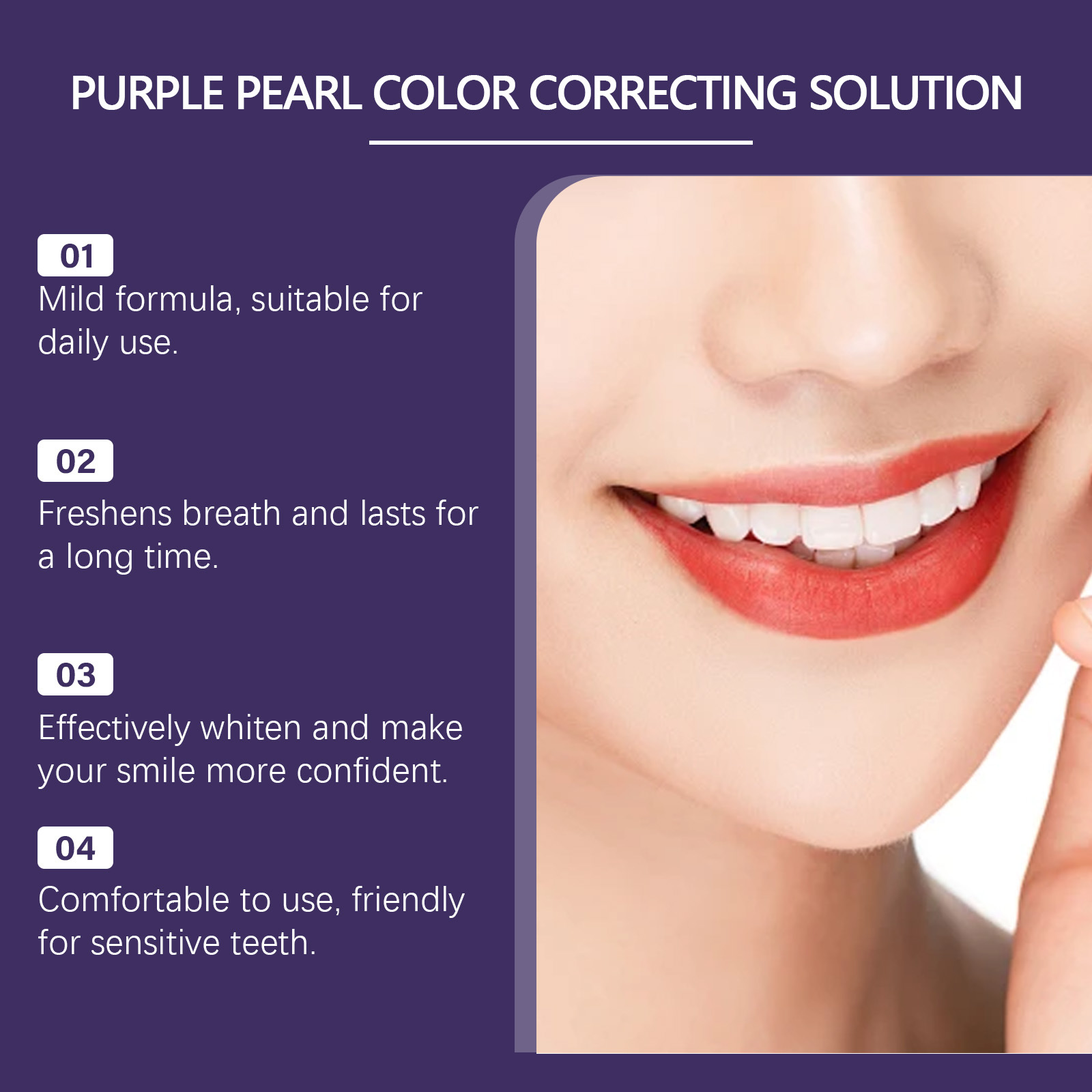 2026 Nowa fioletowa technologi – Teeth Whitening Mousse recenzja i cena