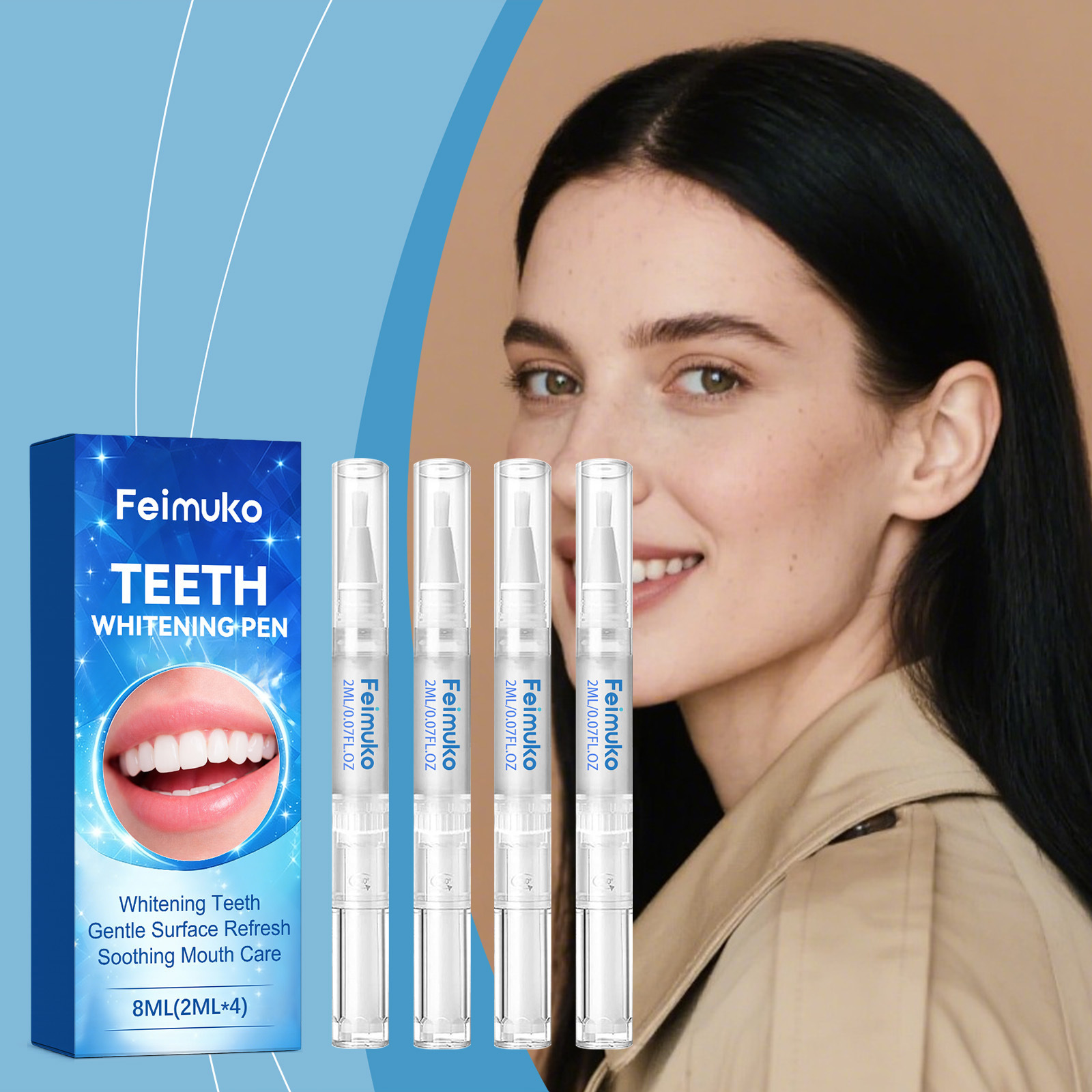 Zestaw do wybielania zębów Fei – Teeth Whitening Kit At Home recenzja i cena