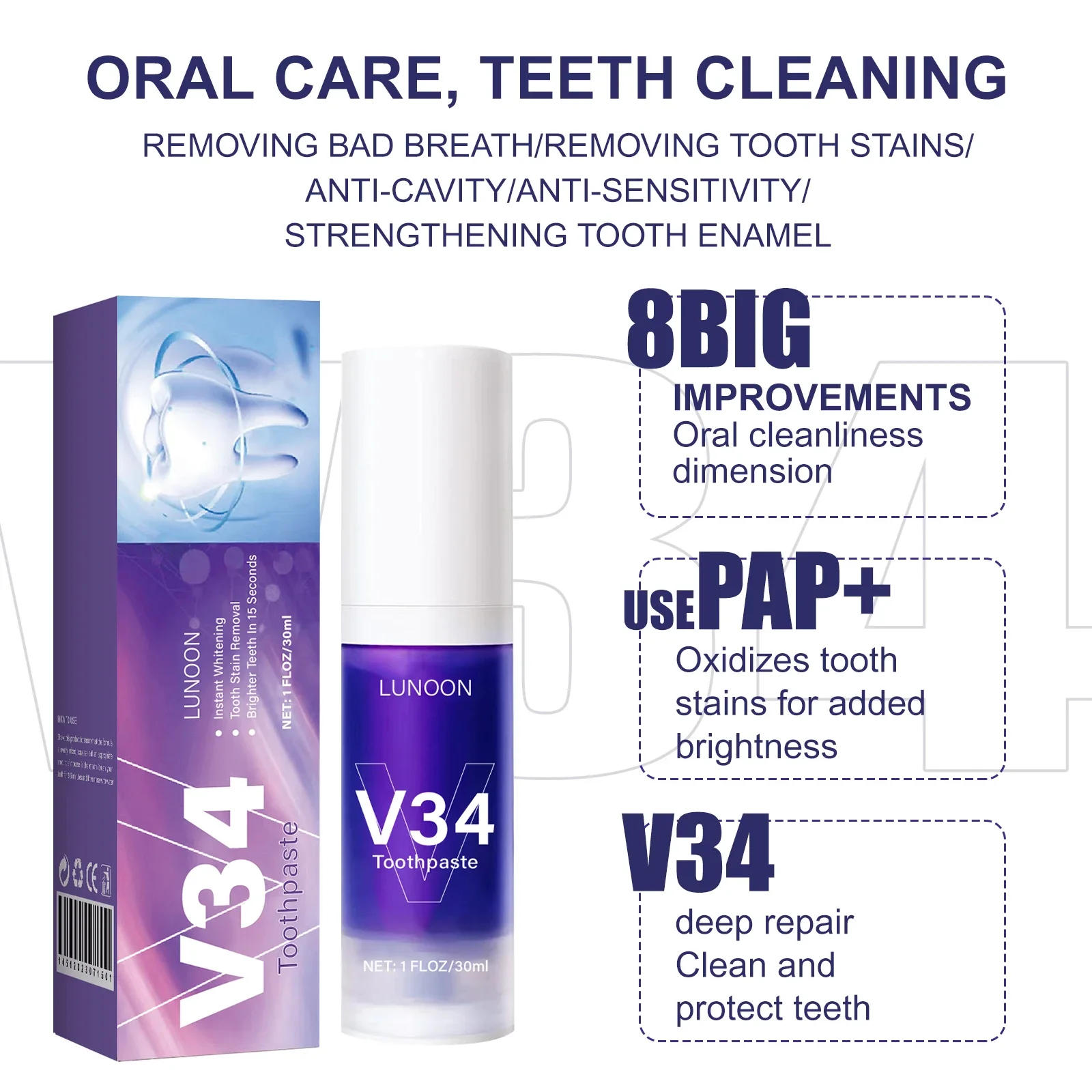 50ml Pianka do zębów Pasta do  – Teeth Whitening Mousse recenzja i cena