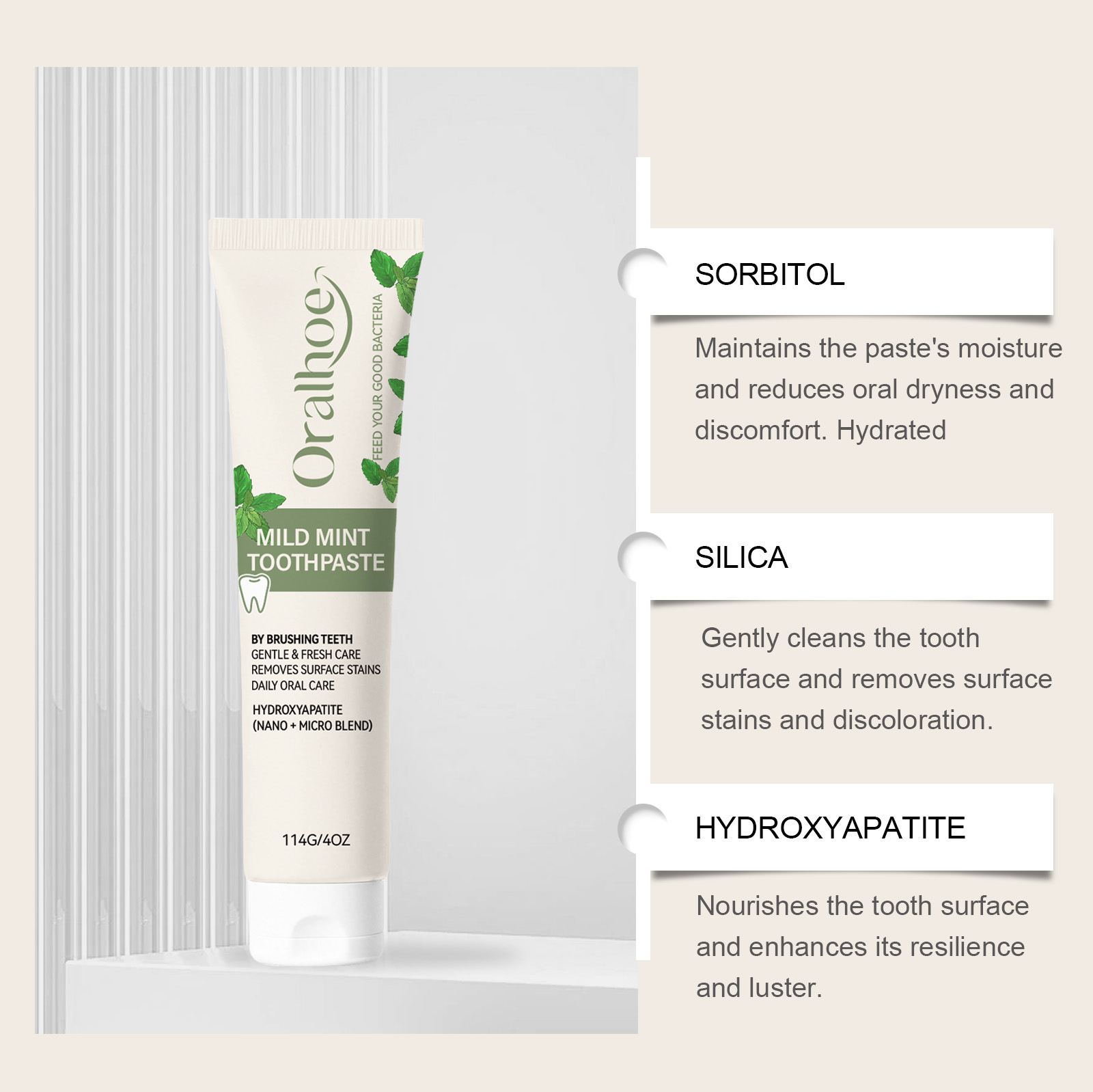 Pasta do zębów o smaku miętowy – Hydroxyapatite Toothpaste recenzja i cena